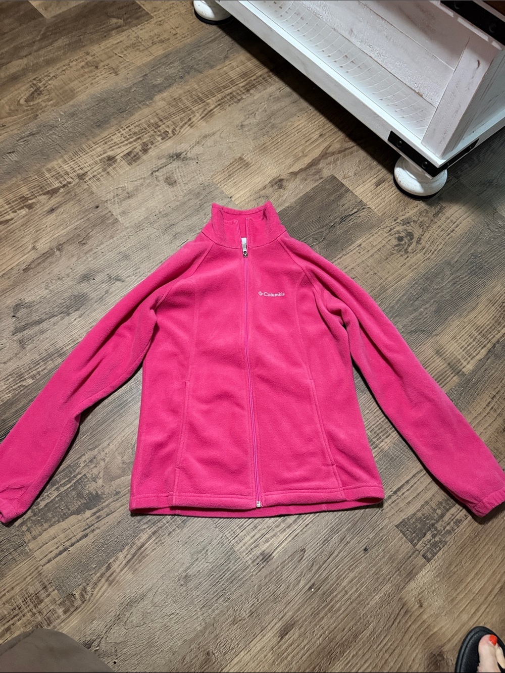 Columbia Bright Pink Full-Zip Womens Fleece Jacket